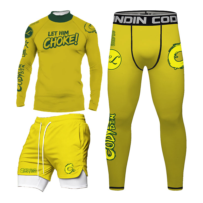Rash Guard - Męski zestaw rashguardów BJJ No Gi